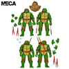 Teenage Mutant Ninja Turtles - 4 Pack Of Turtles Mirage Comics 7"Action Figures