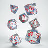 Q Workshop - Classic RPG Translucent & blue-red Dice Set