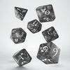 Q Workshop - Classic RPG Smoky & white Dice Set