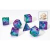 Sirius Dice Set - Aurora Blue Translucent Layered