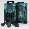 Q Workshop - Call of Cthulhu Black & green Dice Set