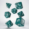 Q Workshop - Classic RPG Stormy & white Dice Set