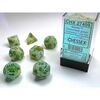 Dice - Marble Green with dark green Polyhedral Signature Series Dice