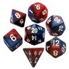 MDG - Mini Polyhedral Dice Set: Red/Blue with White Numbers