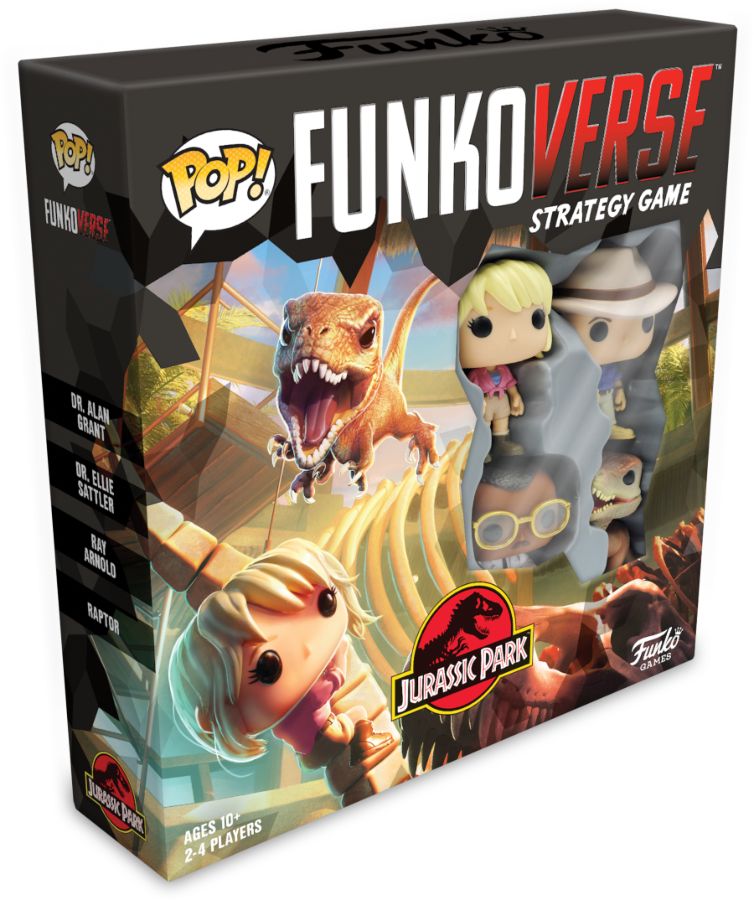 Funkoverse - Jurassic Park 100 4-pack Strategy Board Game ...